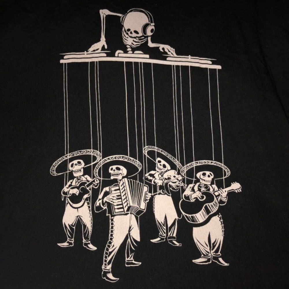 Calavera DJ and Mariachis T-shirt